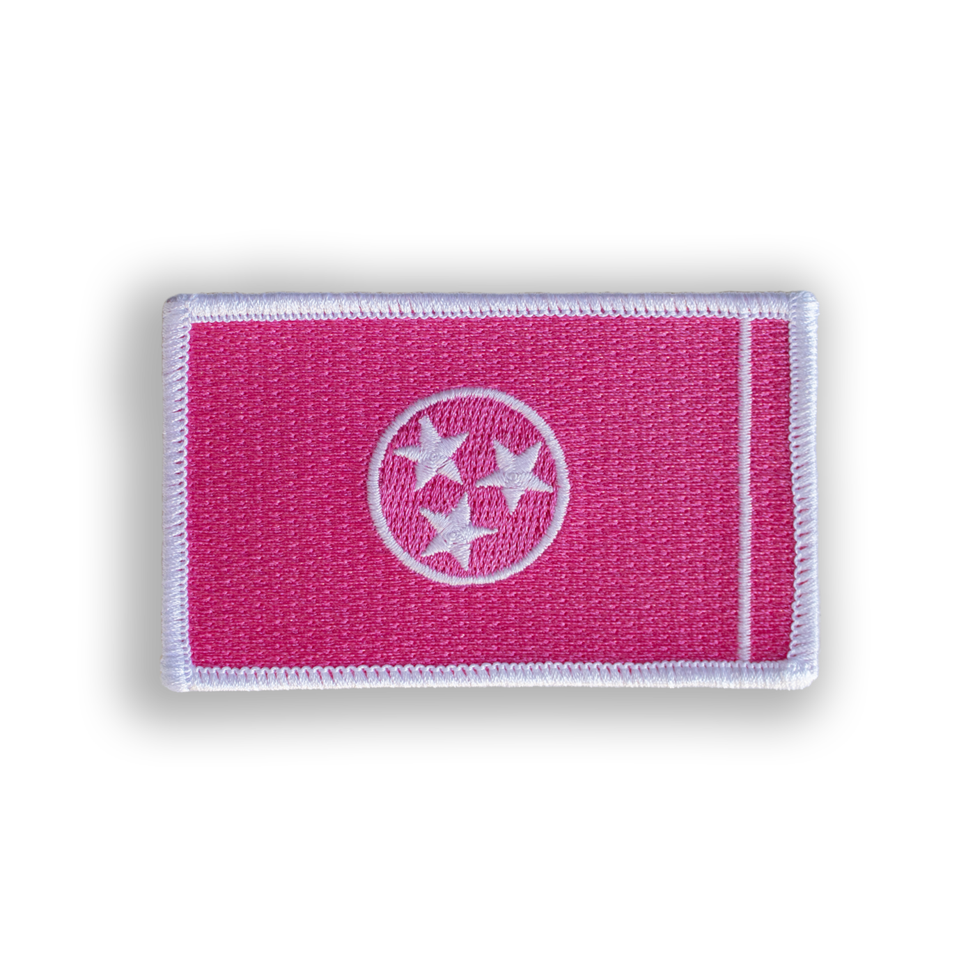 Pink Tennessee State Flag Pool Patch - Iron-on, velcro, peel & stick