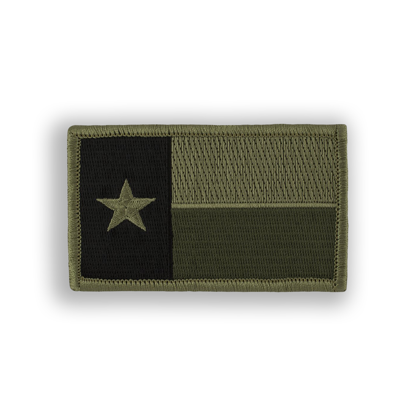 OD Green Camo Texas State Flag Pool Patch - velcro patch
