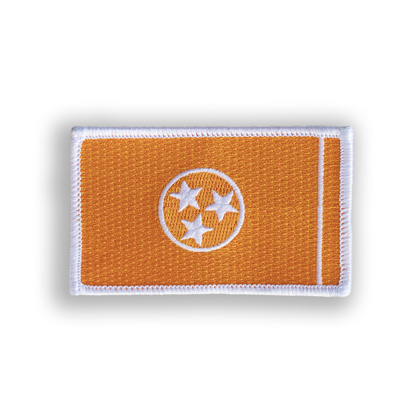 Orange Tennessee State Flag Pool Patch - Iron-on, velcro, peel & stick
