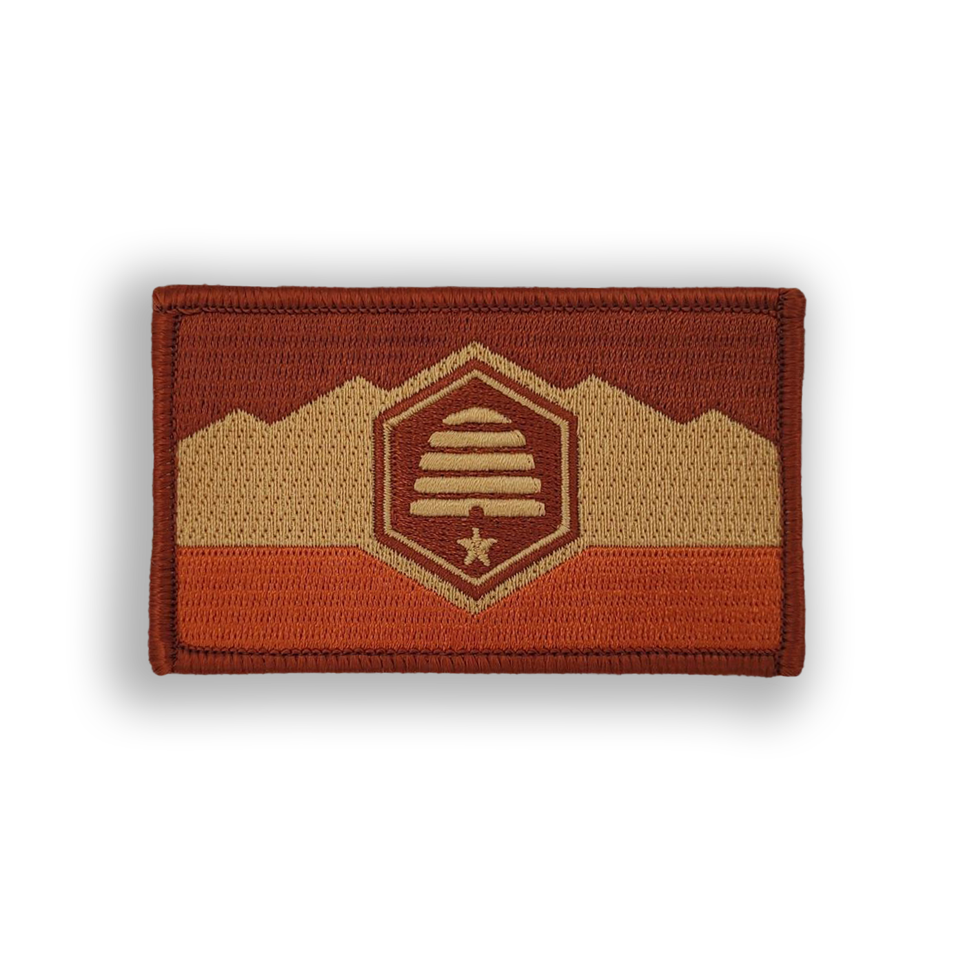 Canyon Camo Utah Desert State Flag Pool Patch - Iron-on, velcro, peel & stick