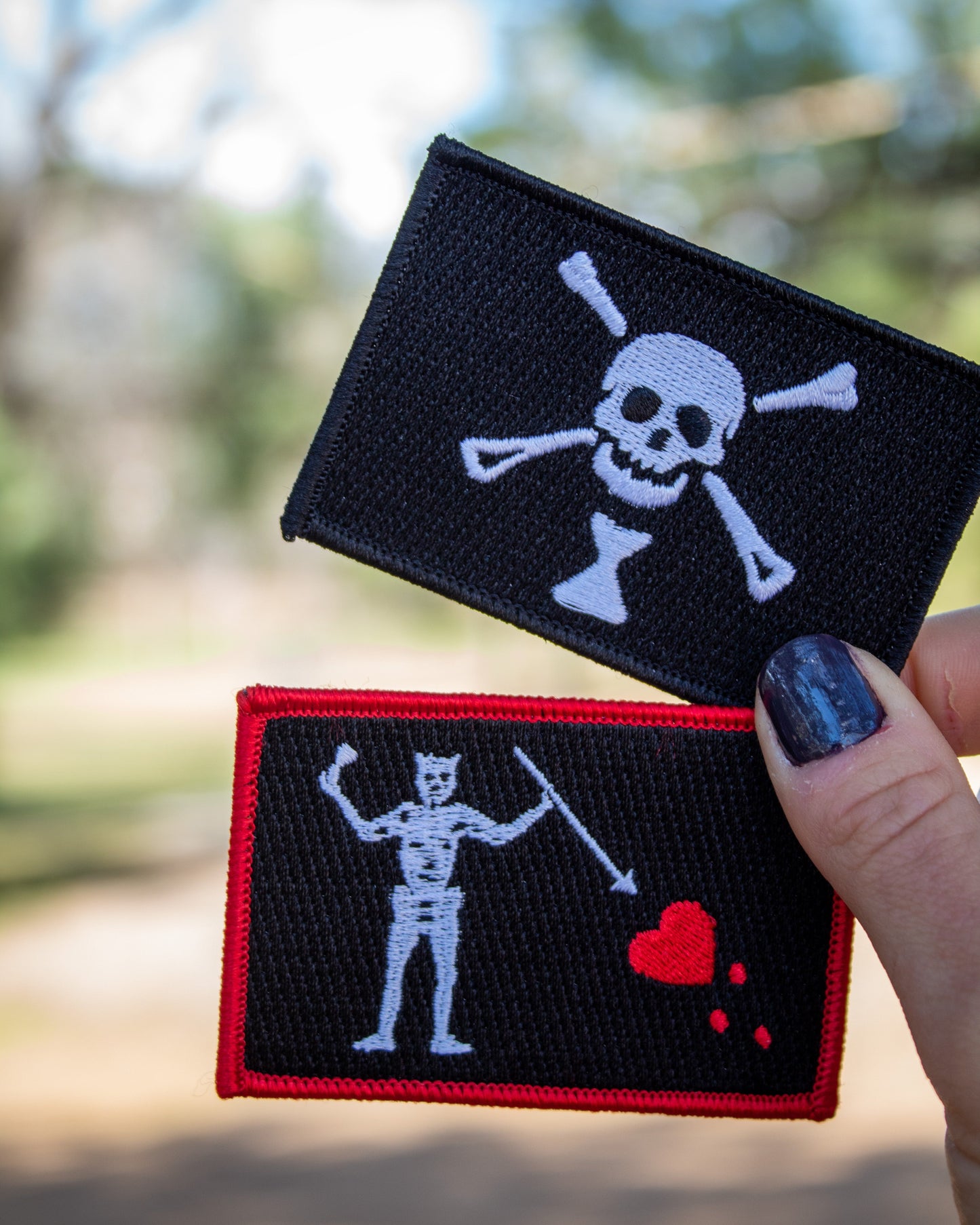 Blackbeard Pirate Flag Pool Patch - Iron-on patches