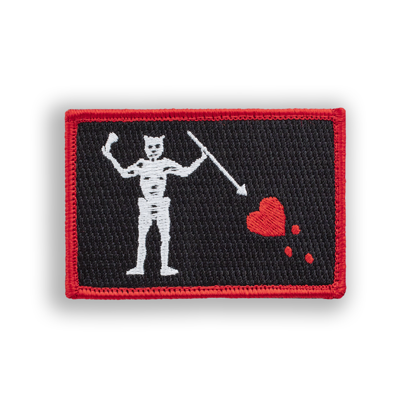 Blackbeard Pirate Flag Pool Patch - Iron-on, velcro, peel & stick