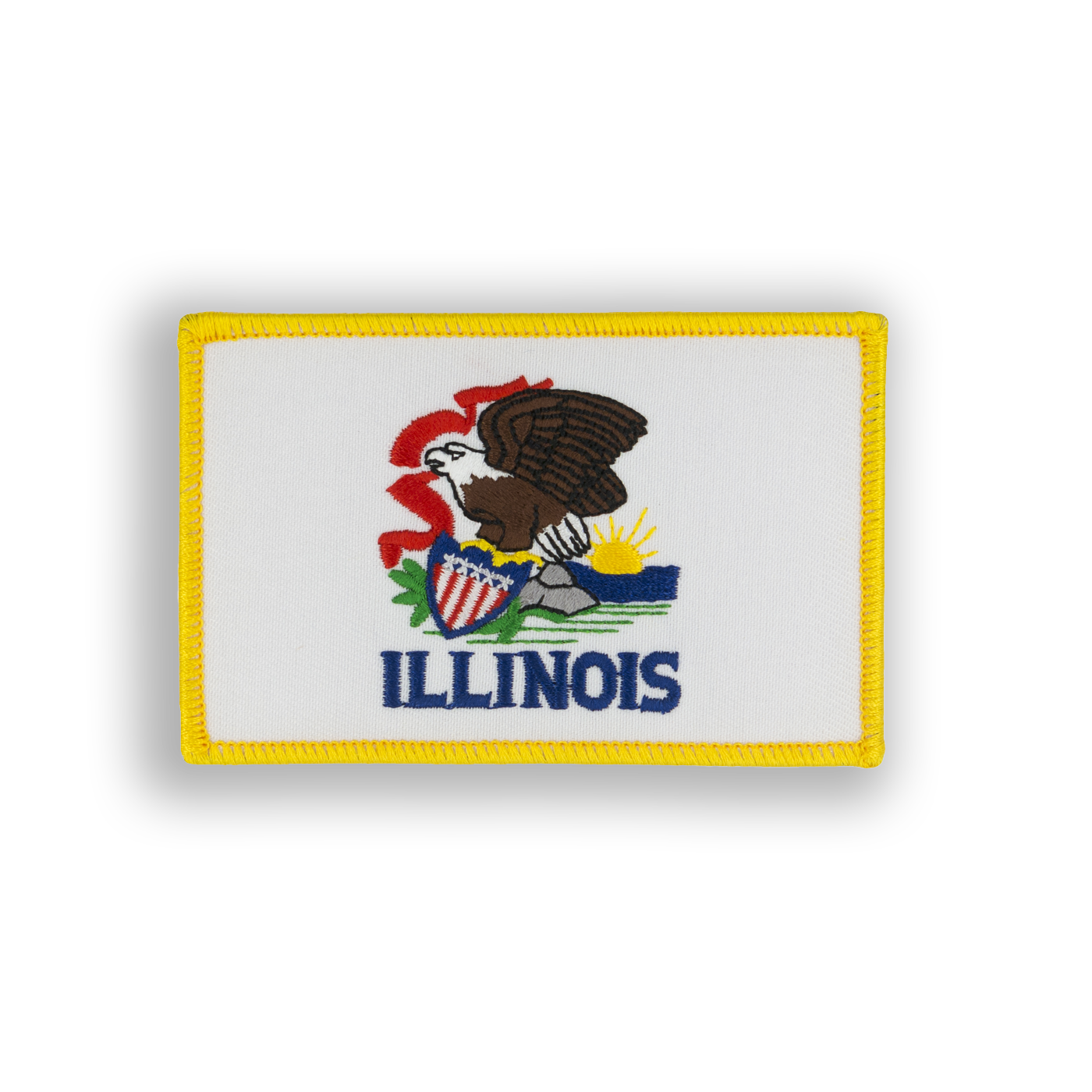 Illinois State Flag Pool Patch - velcro patch