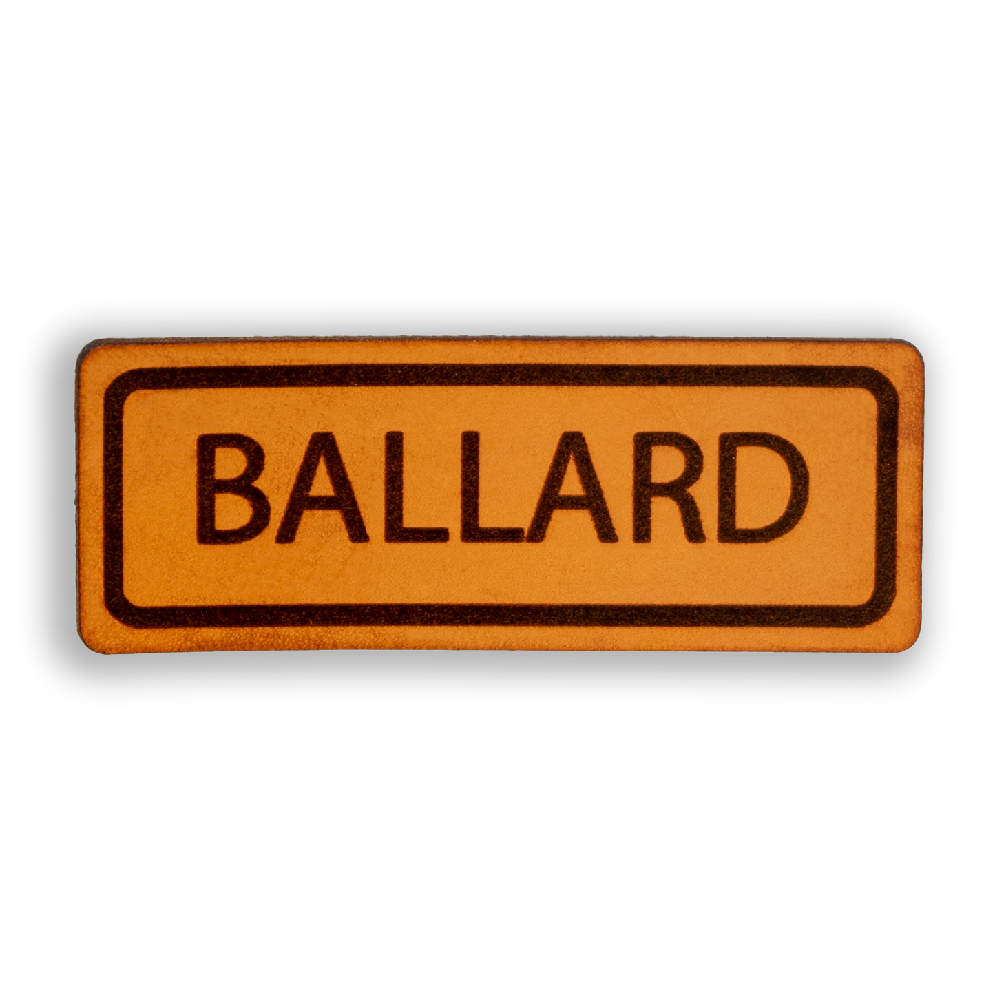 Custom Leather Nameplate