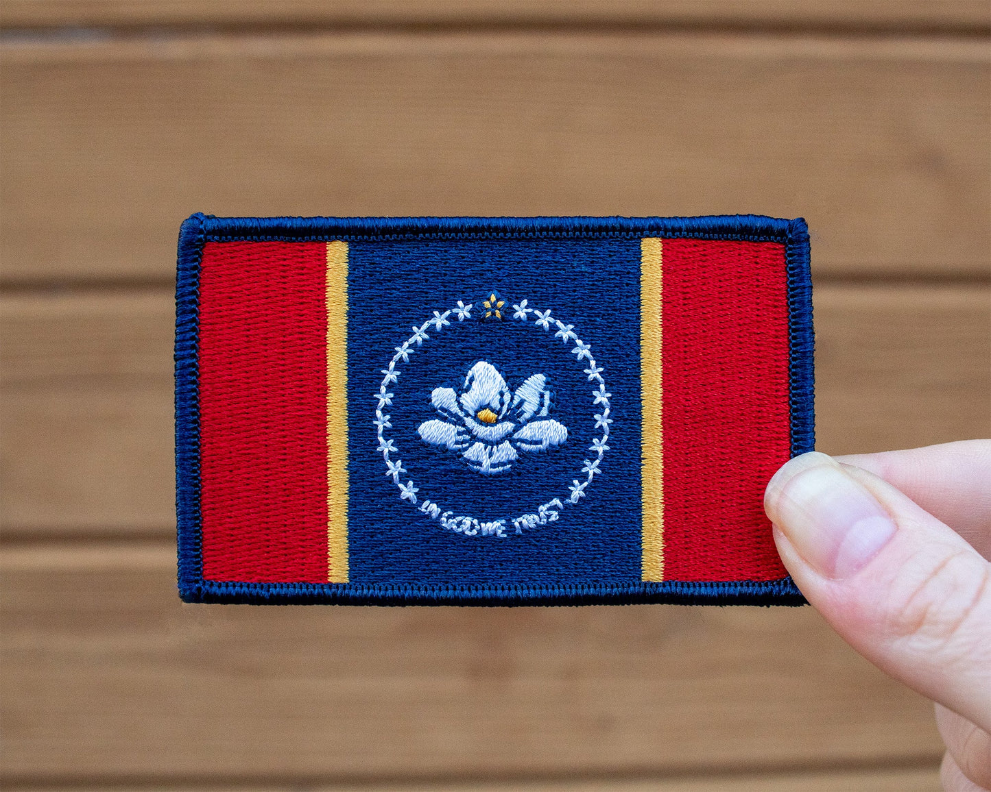 Mississippi State Flag Pool Patch - velcro patch