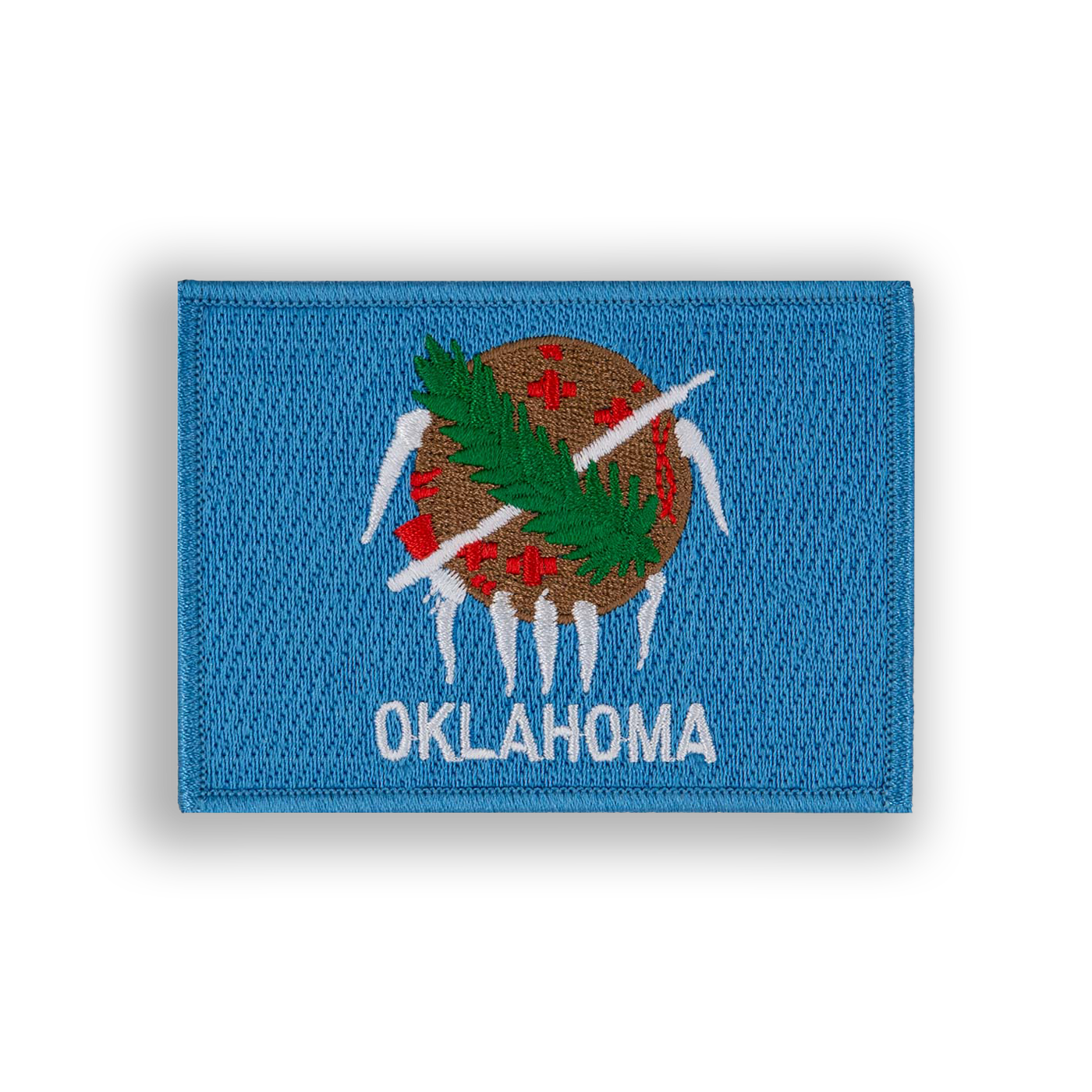 Oklahoma State Flag Pool Patch - velcro patch