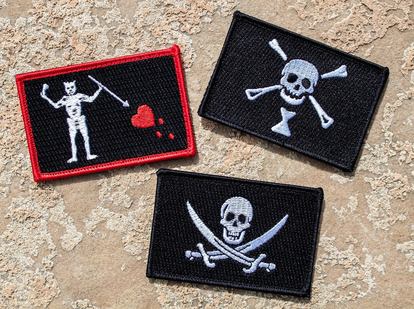 Pirate Flags Pool Patches - Iron-on, velcro, peel & stick