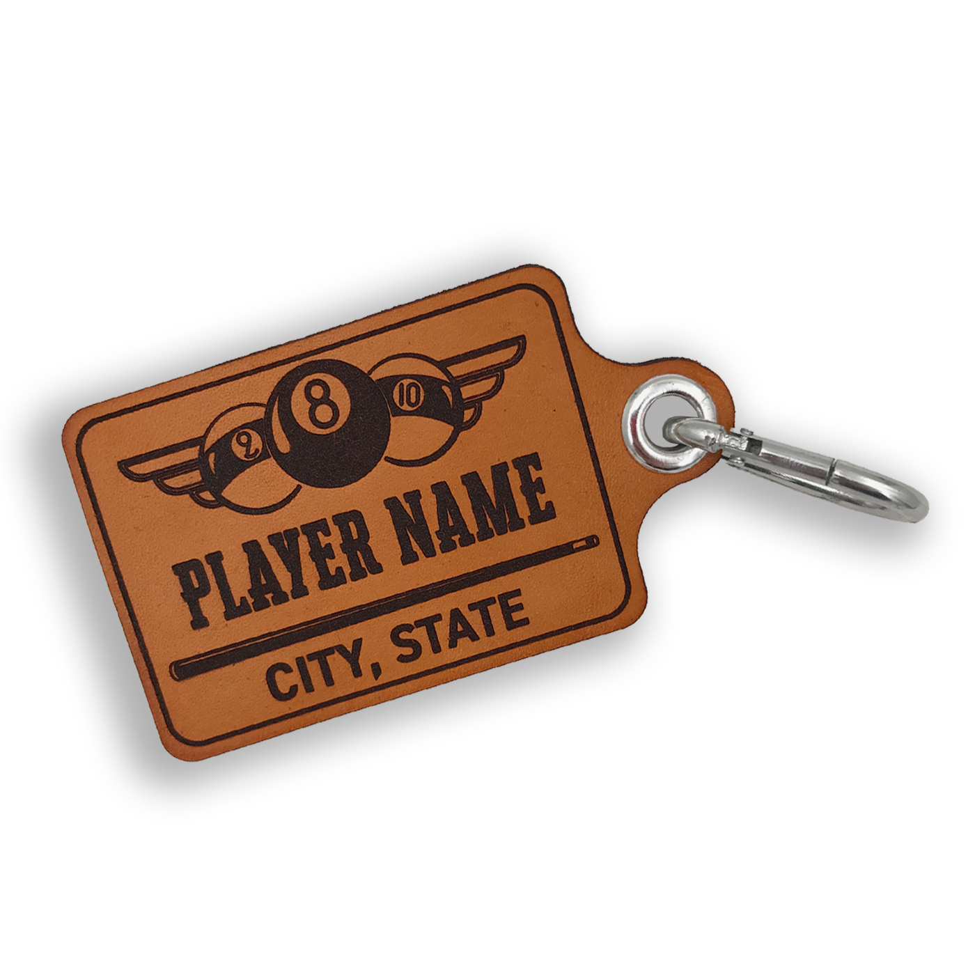 Custom Leather Pool Bag Tag