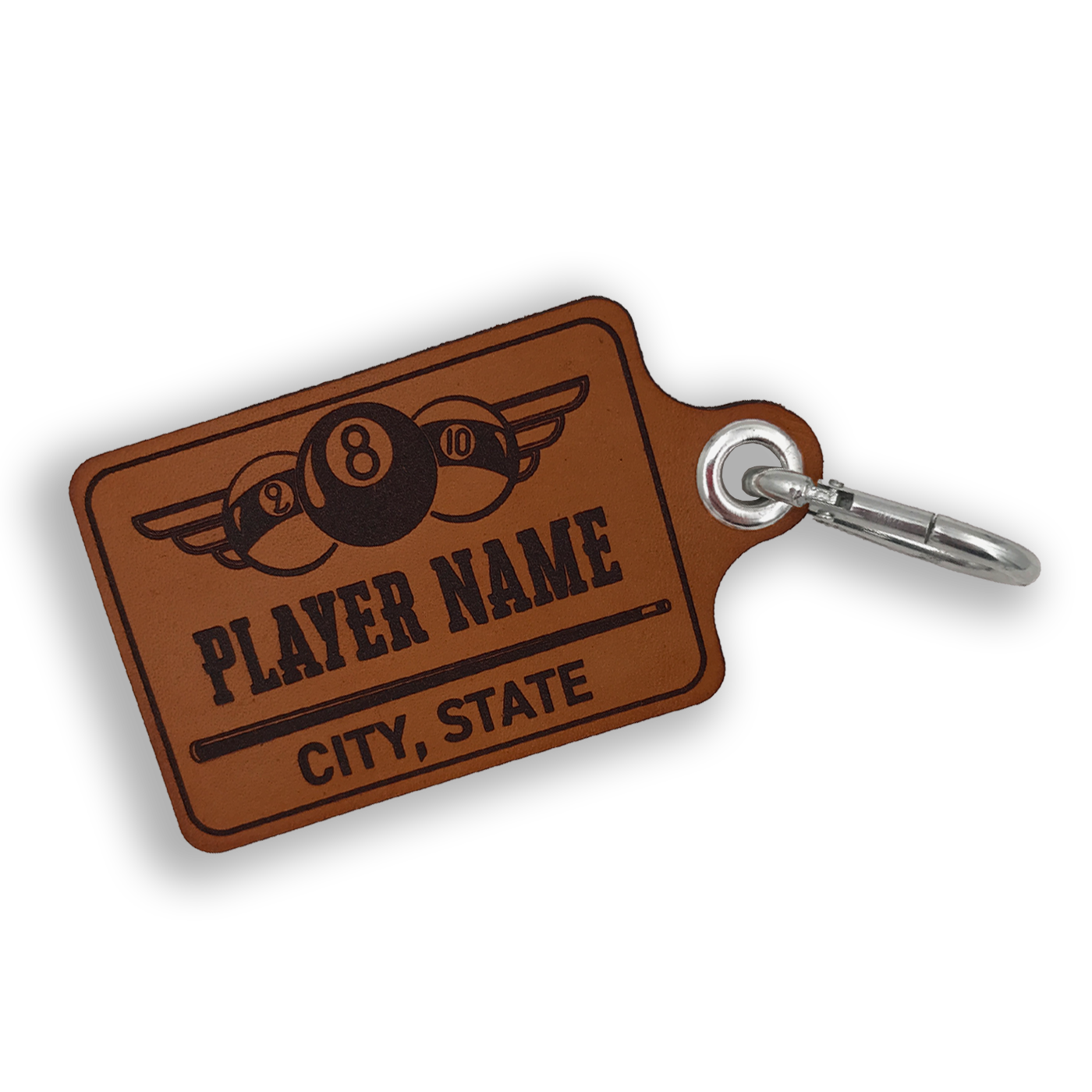 Custom Leather Pool Bag Tag