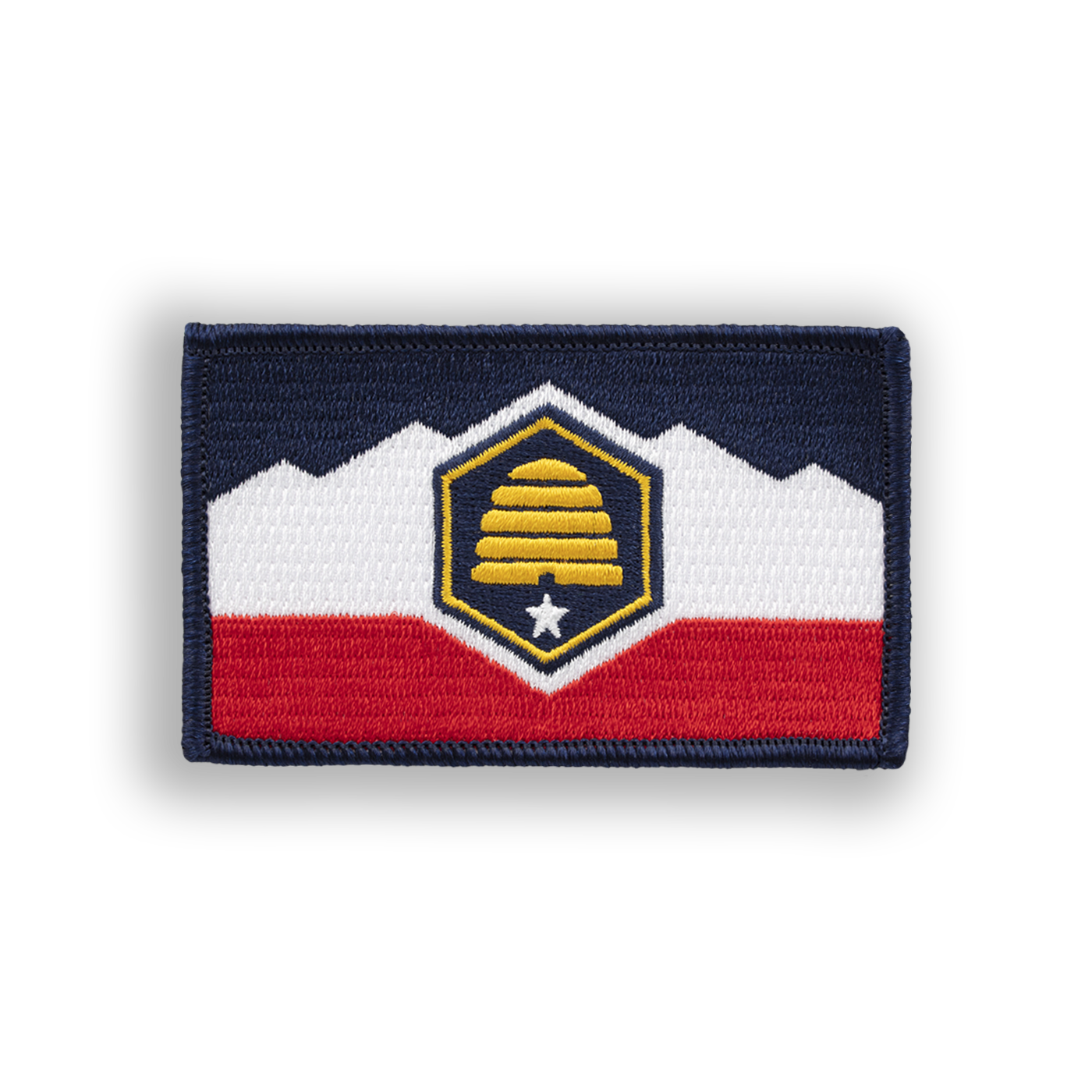 Utah State Flag Pool Patch - Iron-on, velcro, peel & stick
