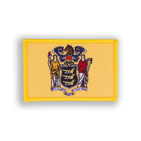 New Jersey State Flag Pool Patch - velcro patch