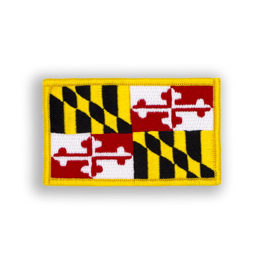 Maryland  State Flag Pool Patch - velcro patch