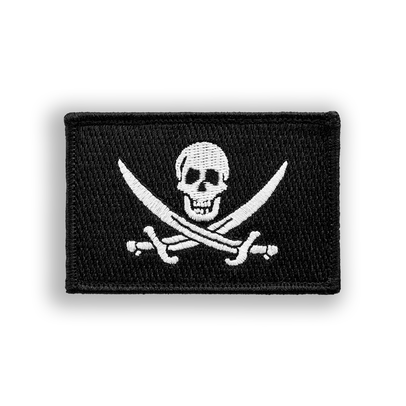 Calico Jack Pirate Flag Pool Patch - Iron-on, velcro, peel & stick