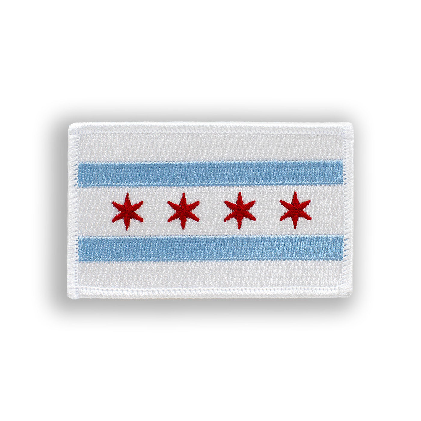 Chicago Flag Pool Patch - Iron-on, velcro, peel & stick