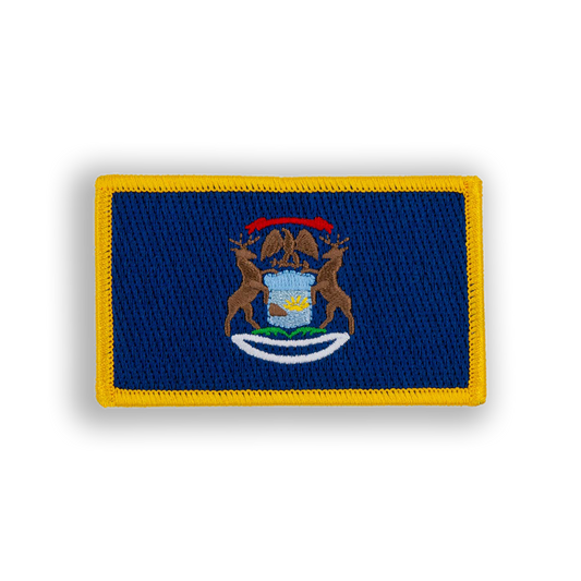 Michigan  State Flag Pool Patch - velcro patch