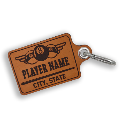 Custom Leather Pool Bag Tag