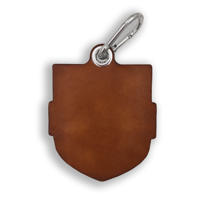 Custom Leather Billiards Crest Badge or Bag Tag